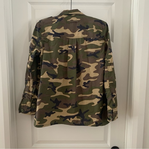 GAP Green and Brown Camo military Jacket - Picture 2 of 8
